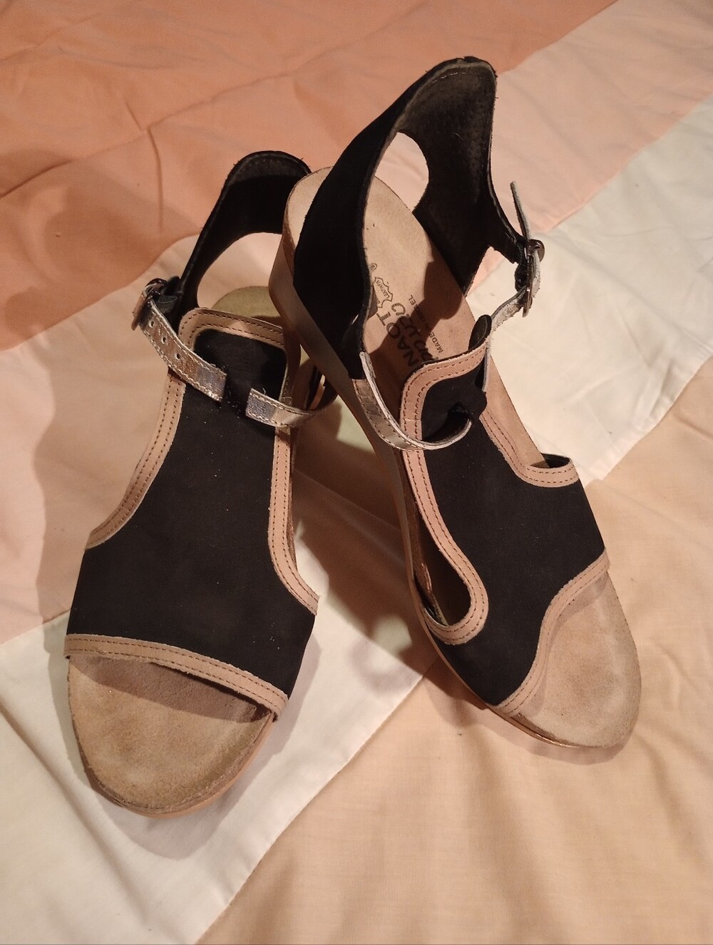 Naot Fiona Wedge Slingback Sandals